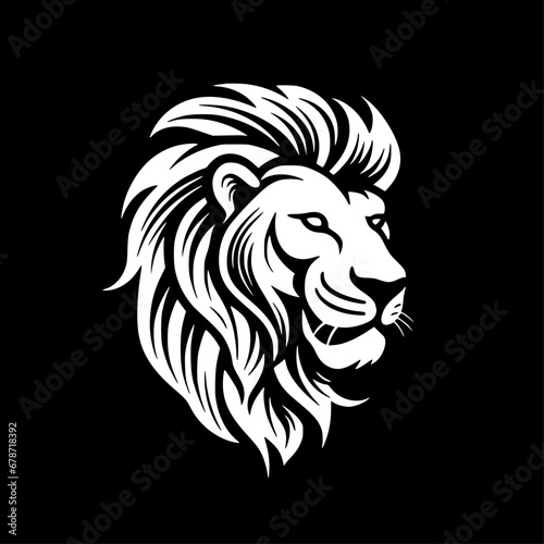 Lion   Minimalist and Simple Silhouette - Vector illustration