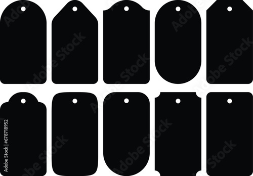 Paper Cut Gift Tags Template. Hang Tag Design