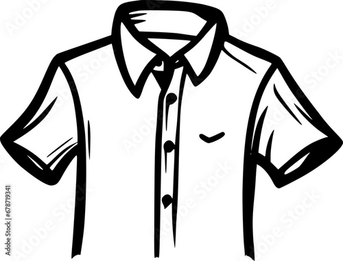 Shirt | Minimalist and Simple Silhouette - Vector illustration