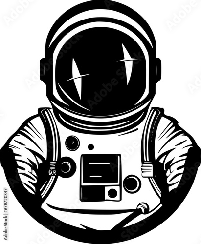 Astronaut - High Quality Vector Logo - Vector illustration ideal for T-shirt graphic