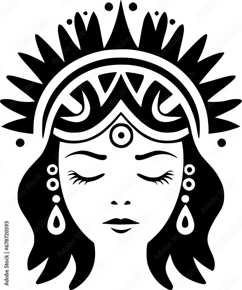 Boho - High Quality Vector Logo - Vector illustration ideal for T-shirt graphic Boho - High Quality Vector Logo - Vector illustration ideal for T-shirt graphic