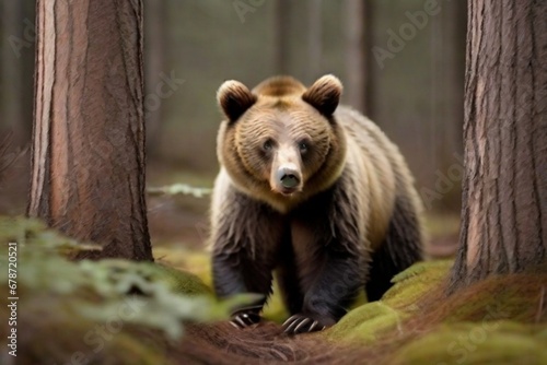 brown bear in zoo