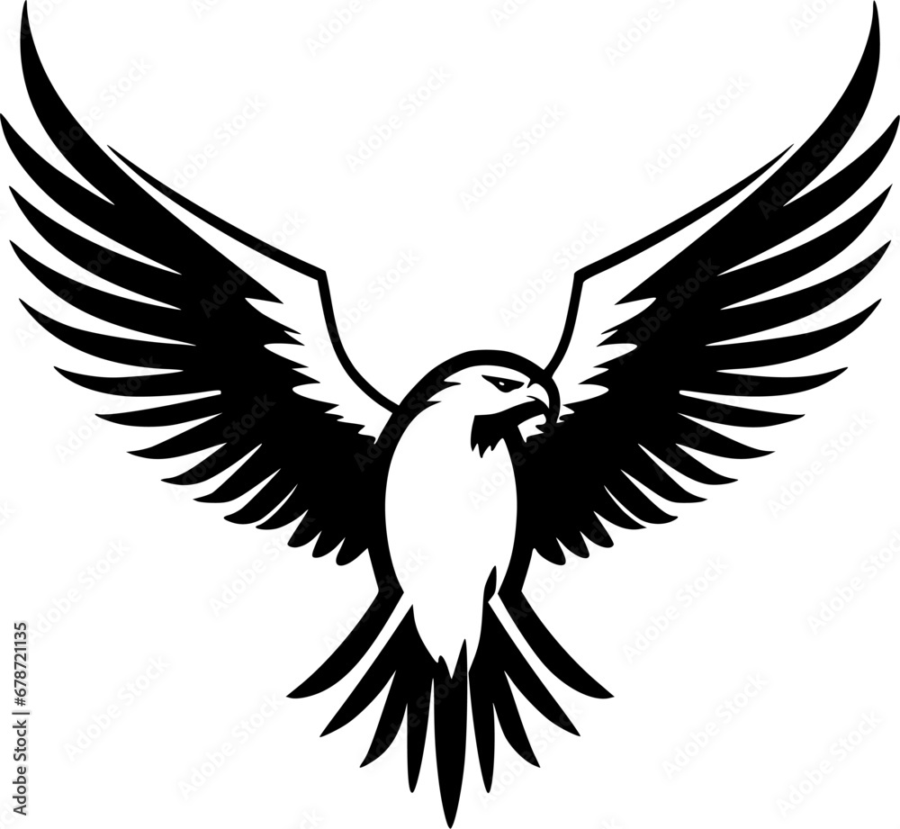 Obraz premium Eagle - Minimalist and Flat Logo - Vector illustration