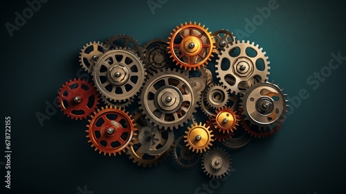 A series of interconnected gears, symbolizing the balance needed for a healthy life.