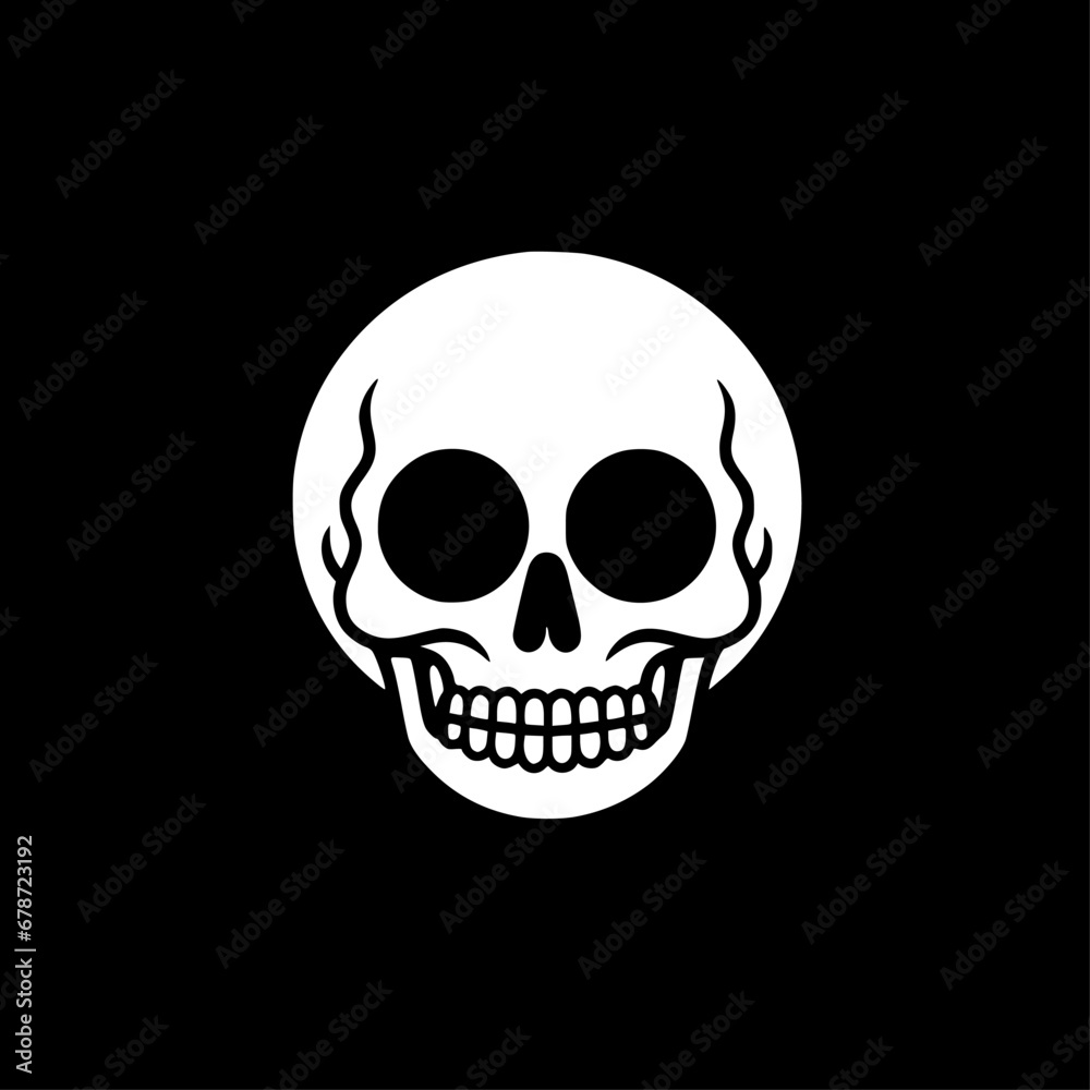 Skull | Black and White Vector illustration Skull | Black and White Vector illustration