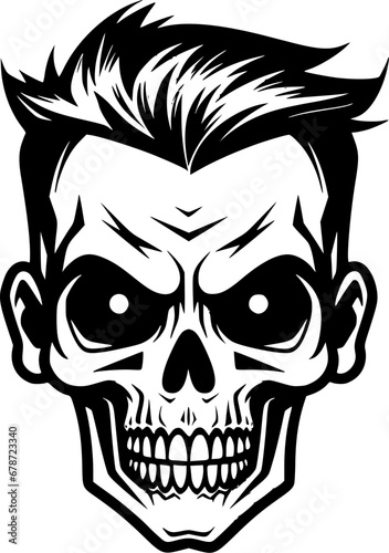 Skull - High Quality Vector Logo - Vector illustration ideal for T-shirt graphic © CreativeOasis