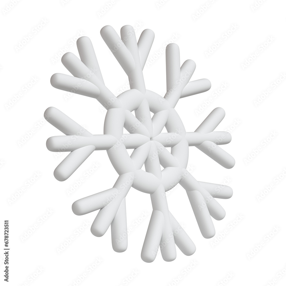 3d illustration of Christmas white icon snowflake isolated. glossy surface. Happy New Year Decoration Holiday element for web design, greeting card 3d illustration of Christmas white icon snowflake isolated. glossy surface. Happy New Year Decoration Holiday element for web design, greeting card
