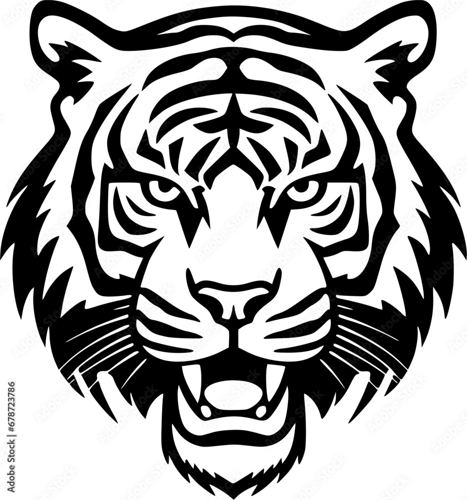 Tiger - Minimalist and Flat Logo - Vector illustration Tiger - Minimalist and Flat Logo - Vector illustration