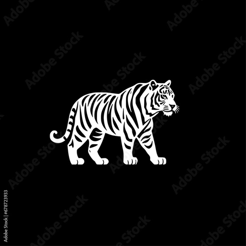 Tiger   Minimalist and Simple Silhouette - Vector illustration © CreativeOasis