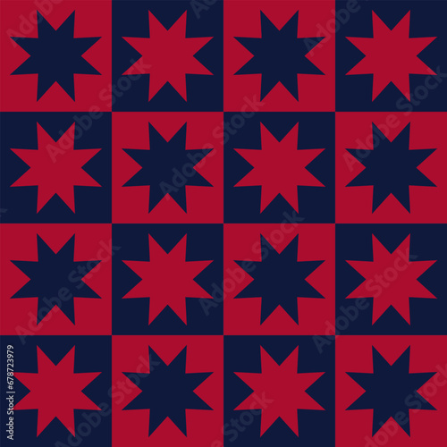 Star Vector pattern. Modern stylish abstract texture. Repeating geometric shapes from striped elements