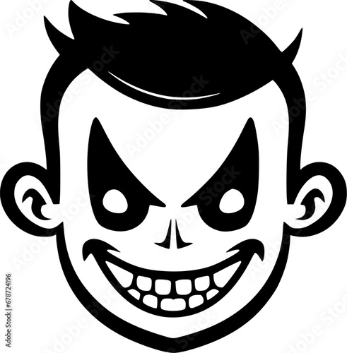 Vampire | Black and White Vector illustration
