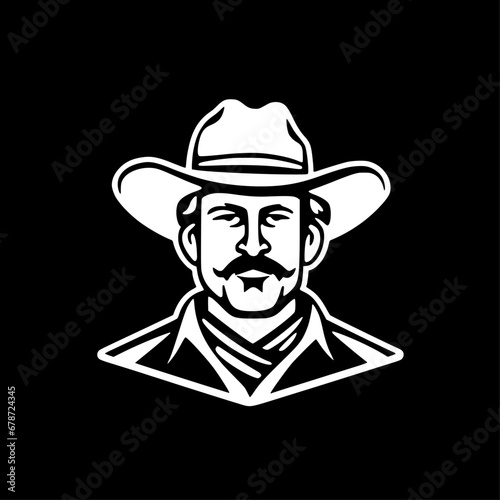 Western | Minimalist and Simple Silhouette - Vector illustration