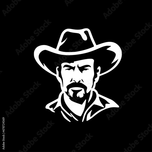 Western | Minimalist and Simple Silhouette - Vector illustration
