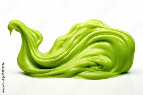 green slime splat.