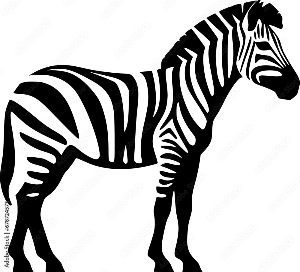 Fototapeta premium Zebra - High Quality Vector Logo - Vector illustration ideal for T-shirt graphic