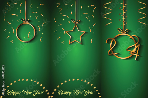 2024 Happy New Year background for your seasonal invitations, festive posters, greetings cards.