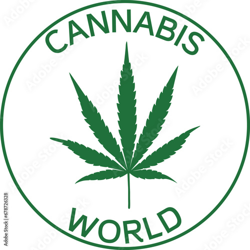 Cannabis and marijuana leaves
