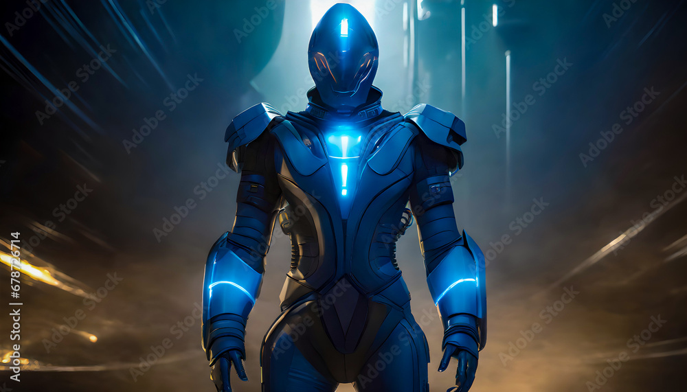 Naklejka premium Futuristic Robot Cyborg