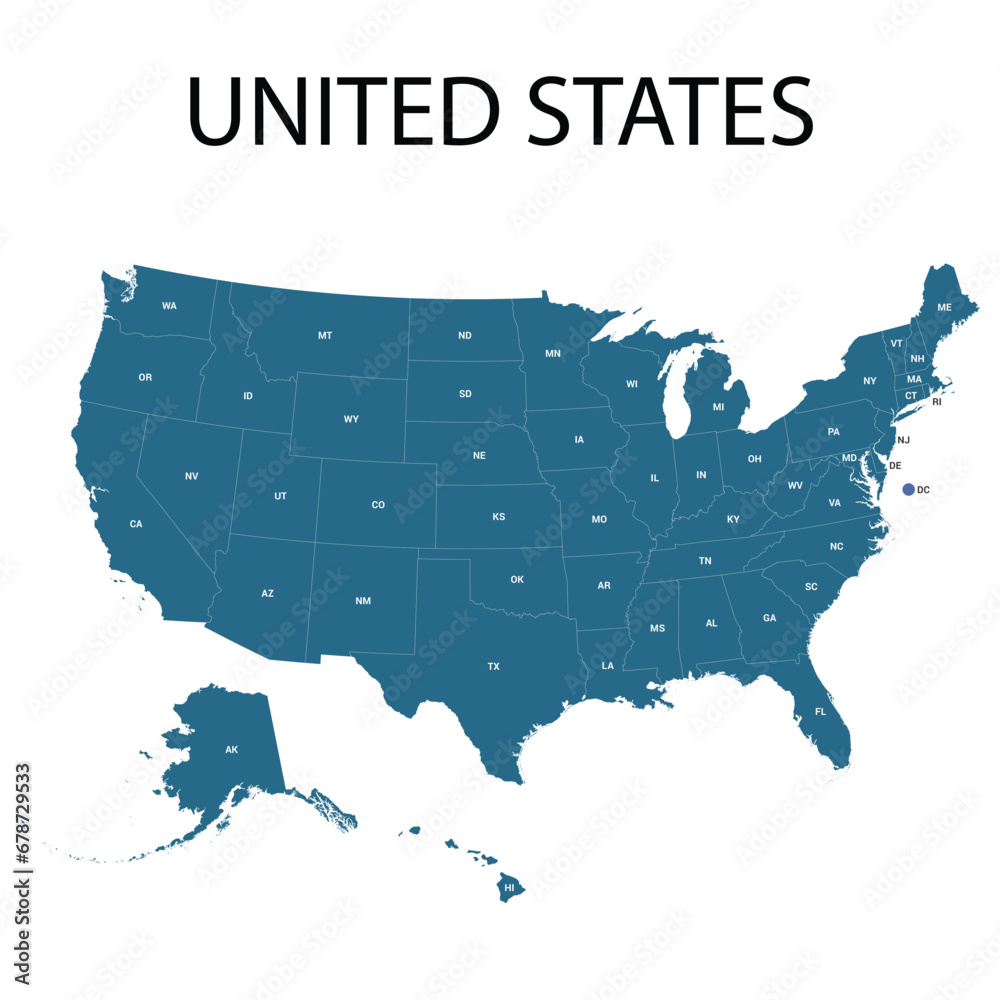 country map united state of america