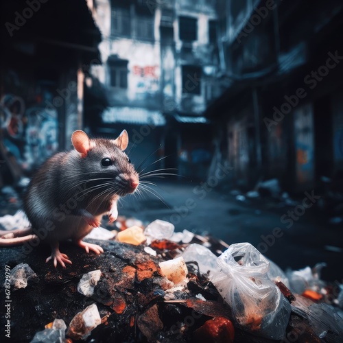 animals among garbage.Save animals environmental problems background image photo