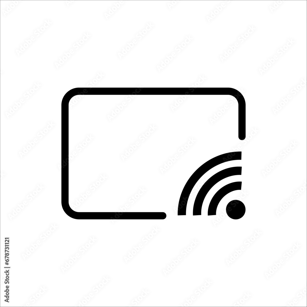 Live streaming icon. Online broadcast symbol. isolated on white background