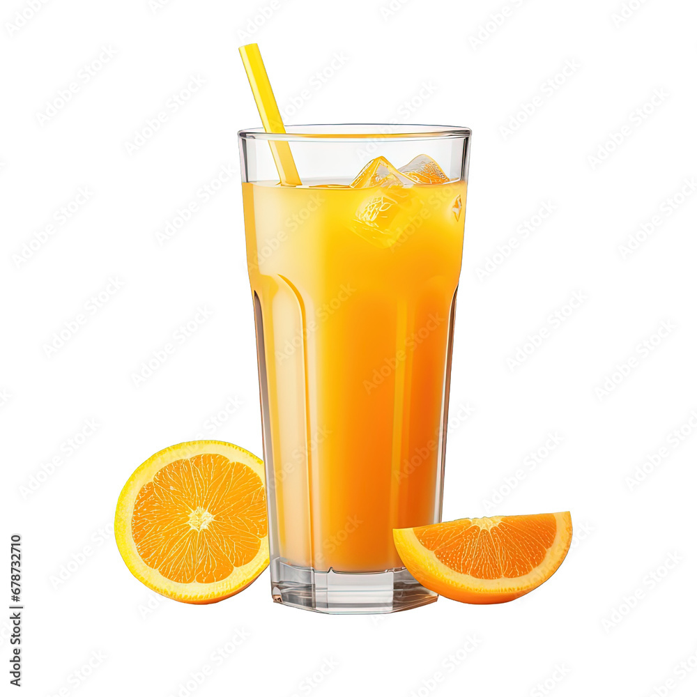 Fototapeta premium Orange Juice Isolated