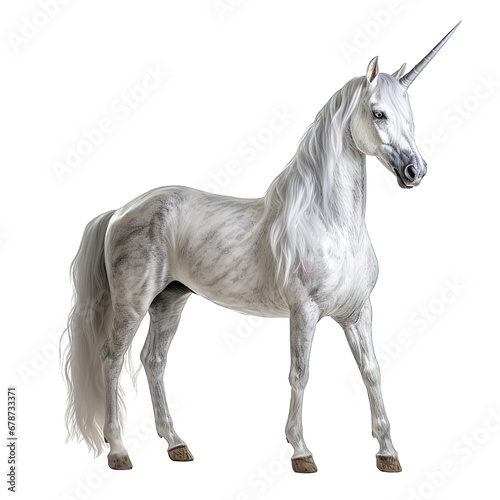 Realistic White Unicorn