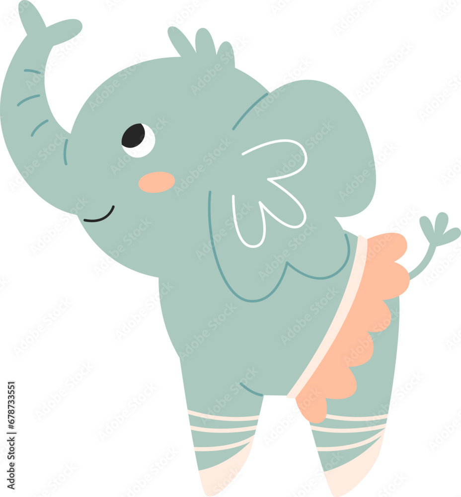 Fototapeta premium Elephant Baby Ballerina
