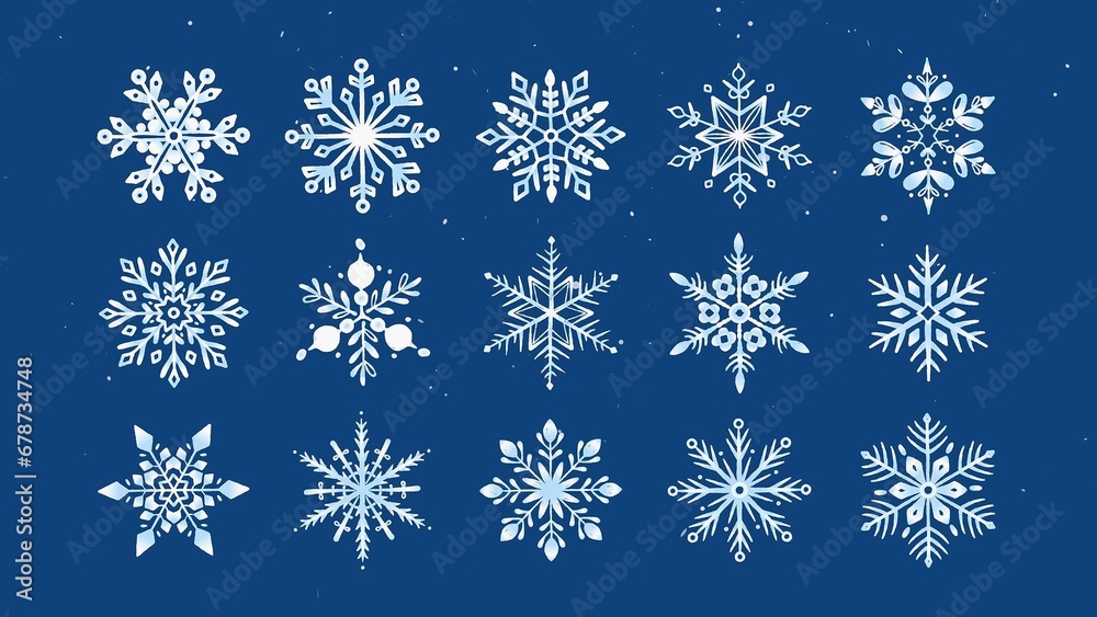 Snowflake Animations Stock Template | Adobe Stock