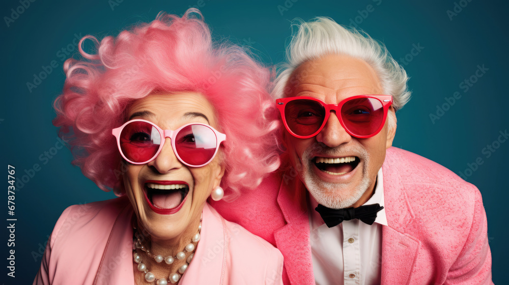 A snapshot of senior citizens celebrating fashion and the bonds of friendship A snapshot of senior citizens celebrating fashion and the bonds of friendship