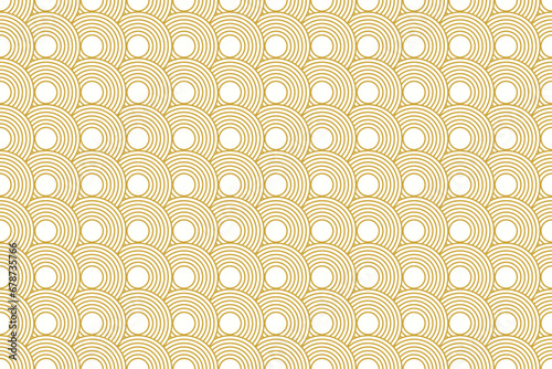 seamless abstract gold luxury pattern strip circle background with geometric line vector design