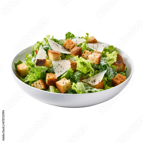 caesar salad,isolated on white and transparent background