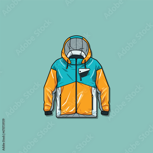 windbreaker vector clip art illustration