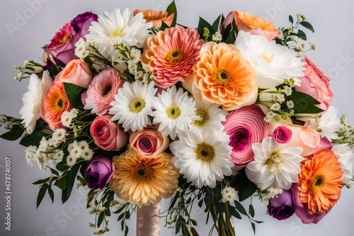 Immerse yourself in the exquisite details of a bridal arrangement