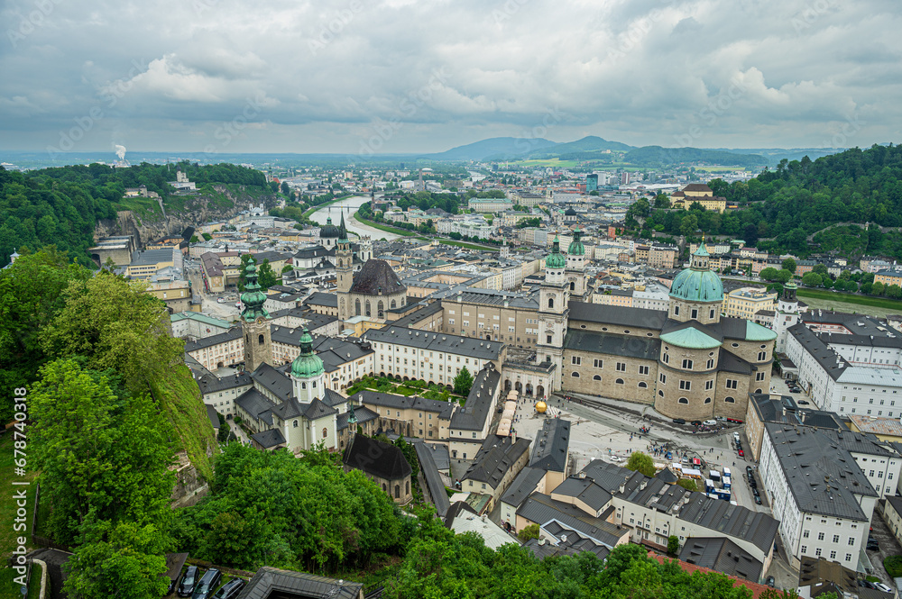 Panoramablick auf Salzburg