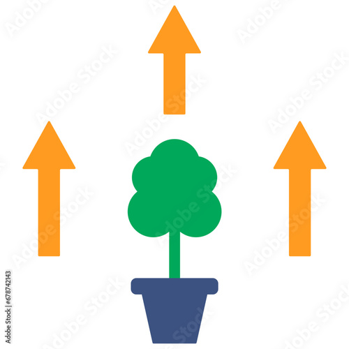 reforestation color style icon