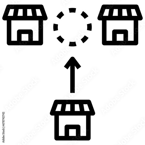 business opportunities outline style icon