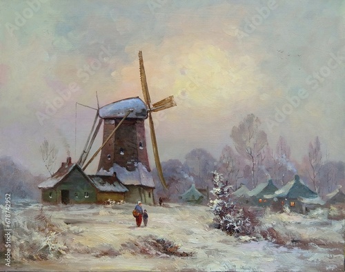 winter morning at the mill
