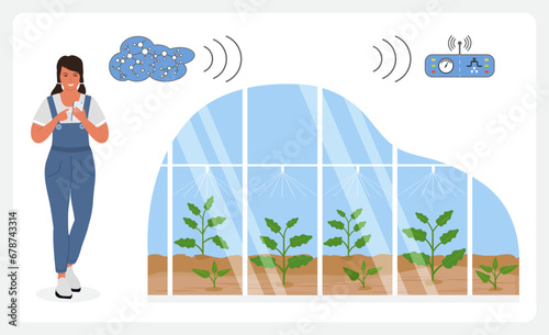 Smart greenhouse farming Agriculture Farm Robotics