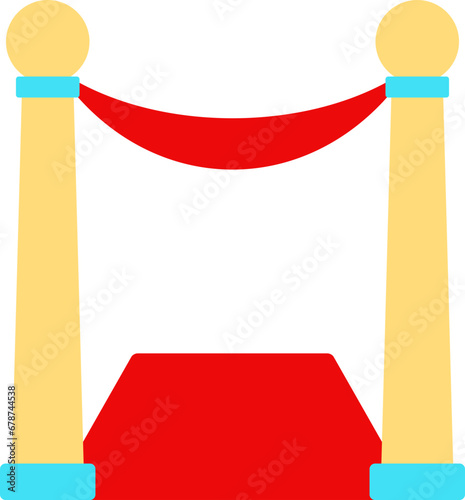 Red carpet illustration