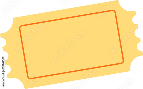Cinema ticket illustration