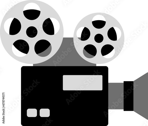 Movie projector illustration