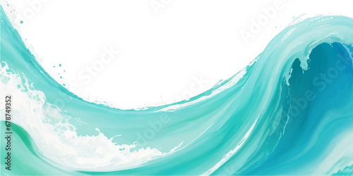 Transparent abstract soft blue and green abstract water color ocean wave texture background. Banner Graphic Resource as background for ocean wave and water wave abstract graphics	