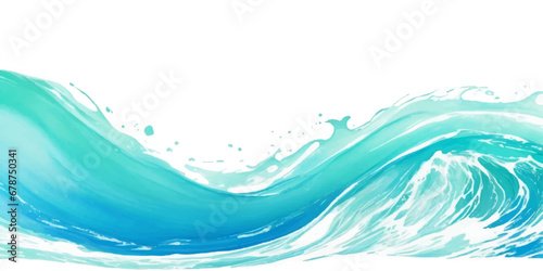 Transparent abstract soft blue and green abstract water color ocean wave texture background. Banner Graphic Resource as background for ocean wave and water wave abstract graphics	