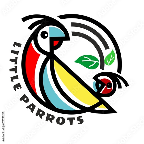 Obraz na płótnie little parrots