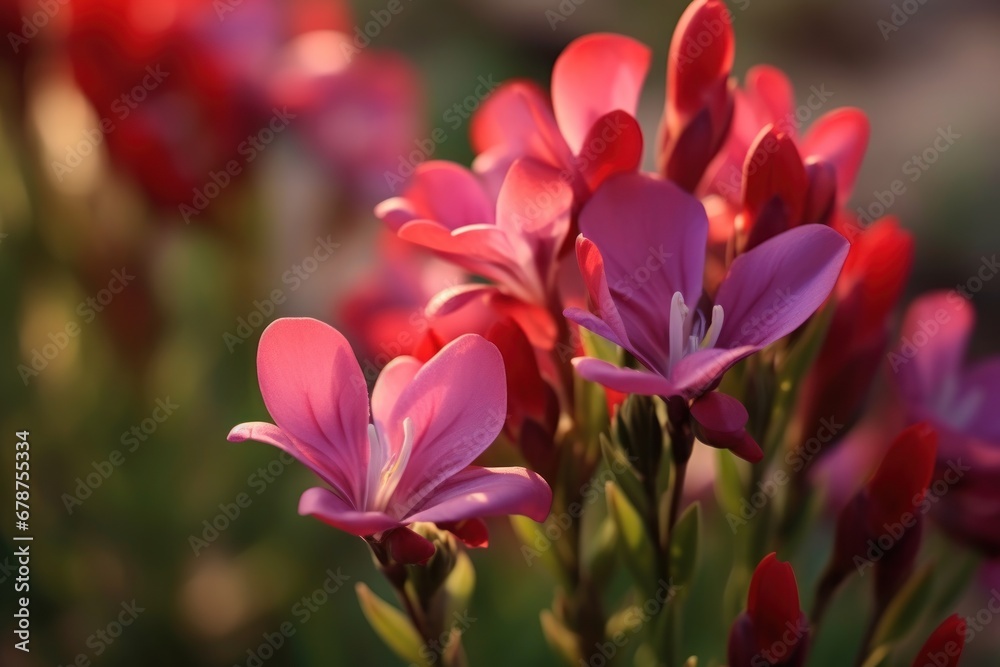 Beautiful Freesia Flowers. Spring Flowers. Freesia. Springtime Concept. Mothers Day Concept with a Copy Space. Valentine's Day.