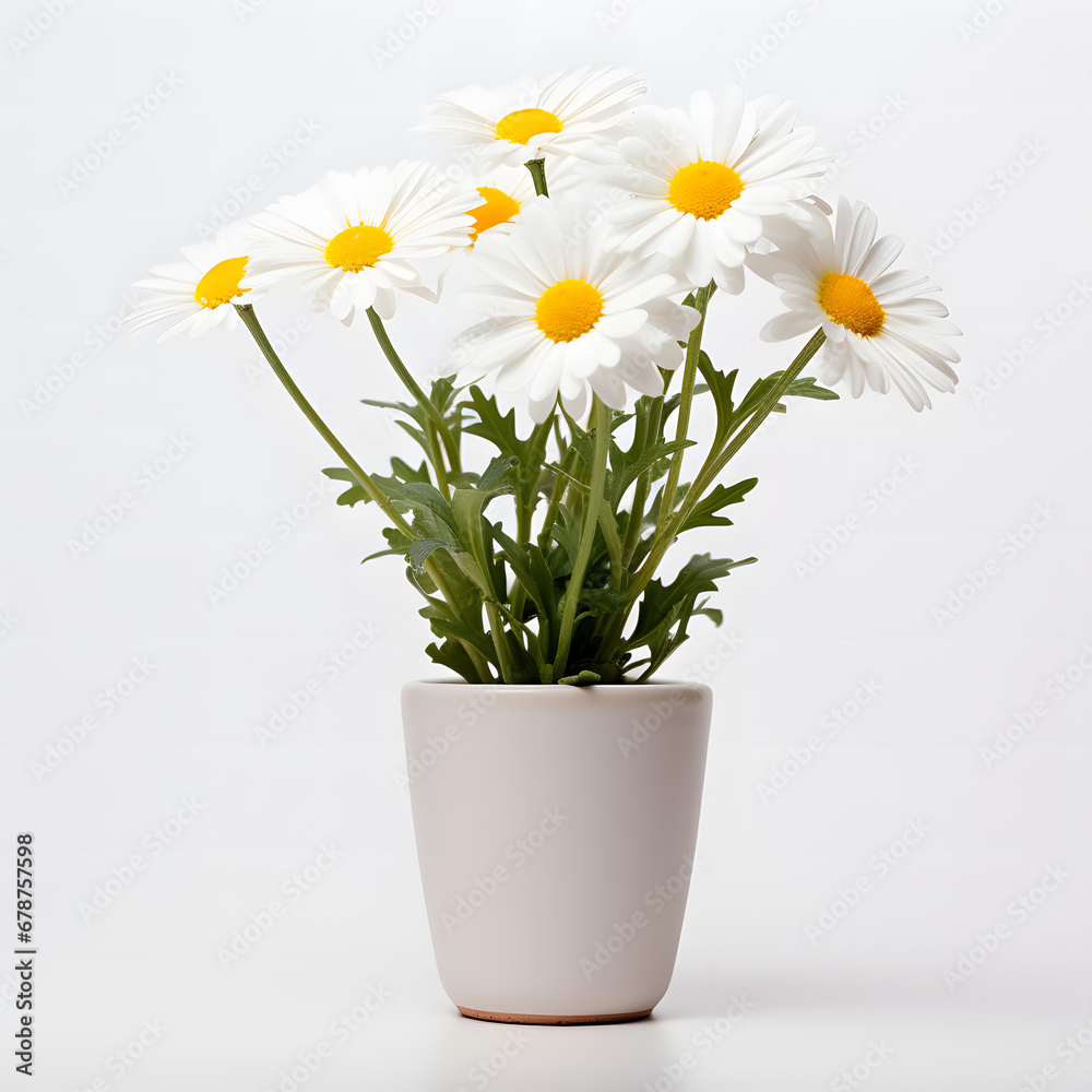 daisy flower in pot