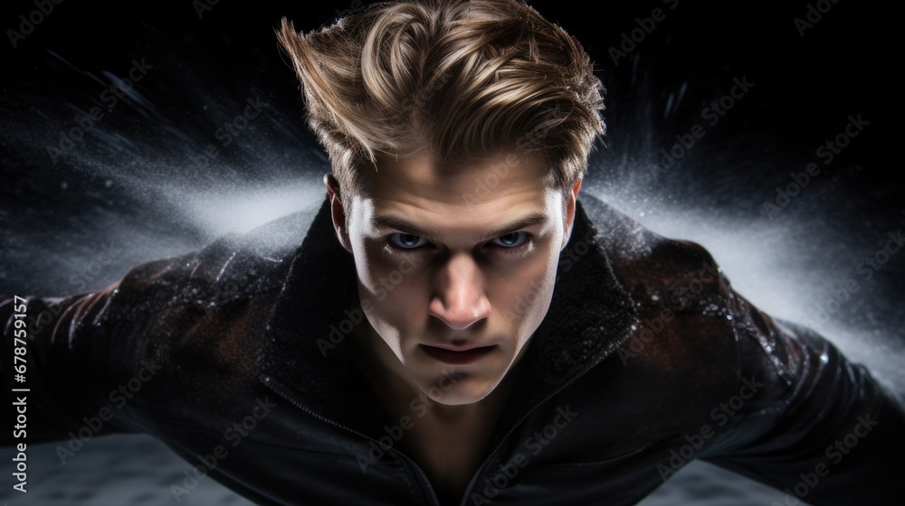 figure skater in a graceful spin generative ai figure skater in a graceful spin generative ai