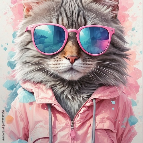 Cat with sunglasses © Viktor