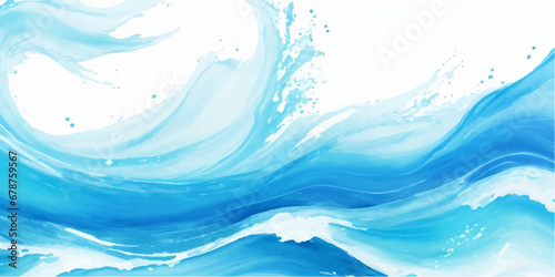 Transparent abstract soft blue and white abstract water color ocean wave texture background. Banner Graphic Resource as background for ocean wave and water wave abstract graphics 